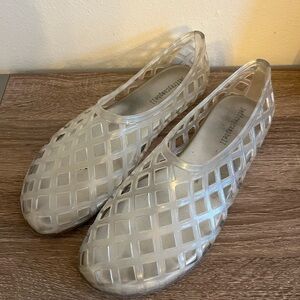 Jeffrey Campbell Clear Jelly Flats sz 8/39